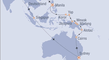 Route Micronesien